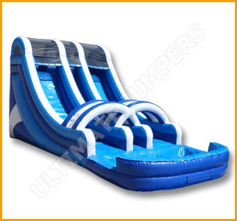 Inflatable 18′ Double Lane Water Slide W101