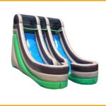 Inflatable 18′ Front Load Double Lane Slide S065
