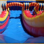 Inflatable 18′ Primary Colors Front Load Slide S054