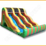 Inflatable 18′ Triple Lane Slide S062