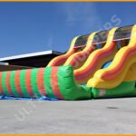 Inflatable 18′ Triple Lane Slide S062