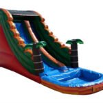 Inflatable 18′ Tropical Water Slide W105