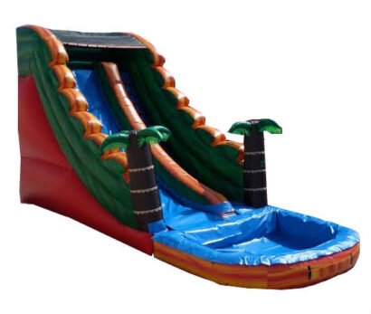 Inflatable 18′ Tropical Water Slide W105