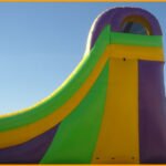 Inflatable 19′ Front Load Single Lane Slide S050