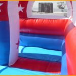 Inflatable 19′ Patriotic Single Lane Slide S049