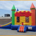 Inflatable 2 in 1 Multicolor Castle Combo C088