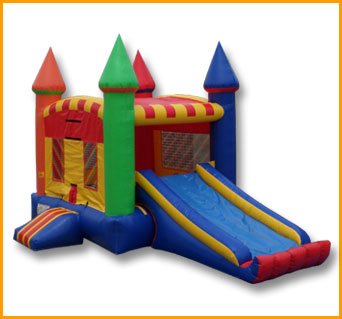Inflatable 2 in 1 Multicolor Castle Combo C088