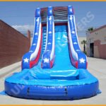 Inflatable 20′ Independence Day Water Slide W099