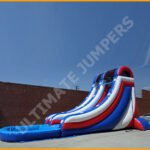 Inflatable 20′ Independence Day Water Slide W099