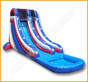 Inflatable 20′ Independence Day Water Slide W099