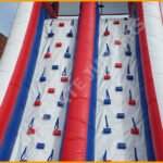 Inflatable 20′ Patriotic Double Lane Climber Slide S064