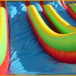 Inflatable 22′ Front Load Double Lane Slide S048