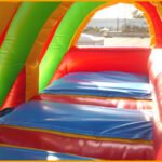 Inflatable 22′ Front Load Double Lane Slide S048