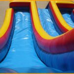 Inflatable 24′ Double Climber Slide S051