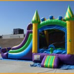 Inflatable 3 in 1 Wet/Dry Double Slide Combo C098
