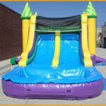 Inflatable 3 in 1 Wet/Dry Double Slide Combo C098