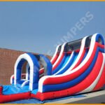 Inflatable All American Double Lane Splash Water Slide W092
