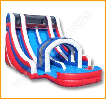 Inflatable All American Double Lane Splash Water Slide W092