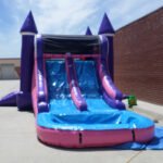Inflatable Double Lane Wet Dry Princess Combo C121