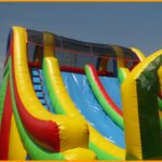 Inflatable Double Lane Splash Water Slide W053