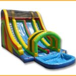 Inflatable Double Lane Splash Water Slide W053