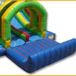 Inflatable Double Lane Splash Water Slide W053