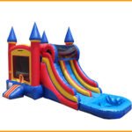 Inflatable Double Lane Wet Dry Castle Combo C128