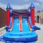 Inflatable Double Lane Wet Dry Castle Combo C128