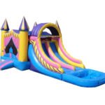 Inflatable Double Lane Wet Dry Princess Combo C123
