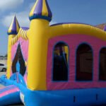 Inflatable Double Lane Wet Dry Princess Combo C123