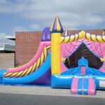 Inflatable Double Lane Wet Dry Princess Combo C123