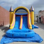 Inflatable Double Lane Wet Dry Princess Combo C123