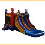 Inflatable Double Lane Wet Dry Sports Combo C124