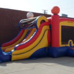 Inflatable Double Lane Wet Dry Sports Combo C124