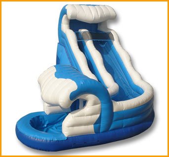 Inflatable Giant Curve Water Slide W049