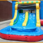 Inflatable Multicolor Wet/Dry Double Slide Combo C090