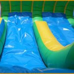 Inflatable Multicolor Wet/Dry Double Slide Combo C090