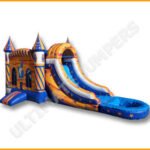 Inflatable Wet Dry Wizard Bouncer Slide Combo C113
