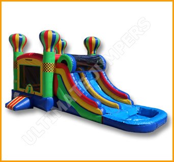 Inflatable Wet Dry Double Slide Balloon Adventures Combo C119