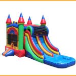 Inflatable Wet and Dry Double Slide Castle Module Combo C131
