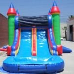 Inflatable Wet and Dry Double Slide Castle Module Combo C131