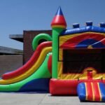 Inflatable Wet and Dry Double Slide Castle Module Combo C131