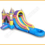 Inflatable Wet/Dry Princess Bouncer and Slide Combo C114