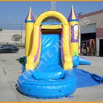 Inflatable Wet/Dry Princess Bouncer and Slide Combo C114