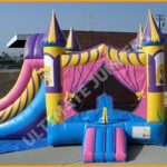 Inflatable Wet/Dry Princess Bouncer and Slide Combo C114