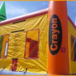 Multicolor Crayon Inflatable Jumper J111