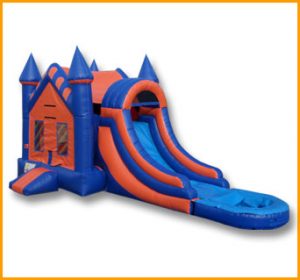 3 in 1 Wet Dry Castle Inflatable Combo