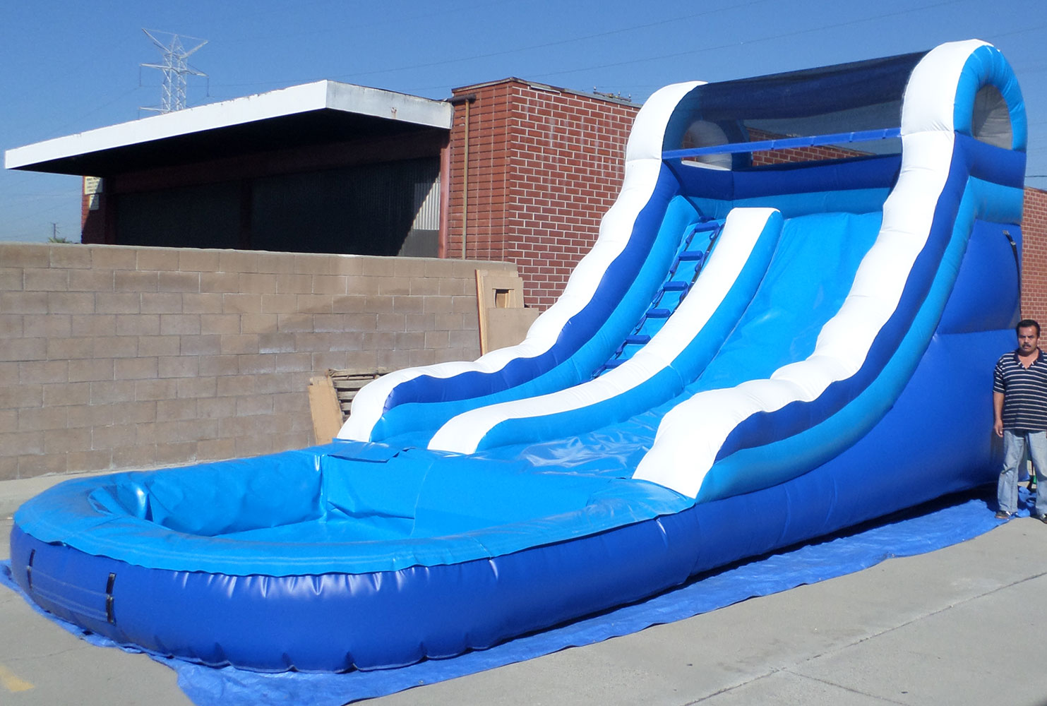 Inflatable 14 Feet Front Load Water Slide W115 Ultimate Jumpers