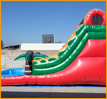Inflatable 14' Tropical Island Water Slide