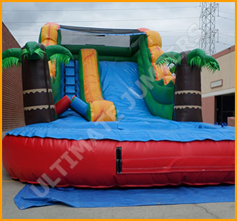 Inflatable 14' Tropical Water Slide